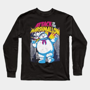 Attack of the Marshmallow - Ghostbusters Long Sleeve T-Shirt